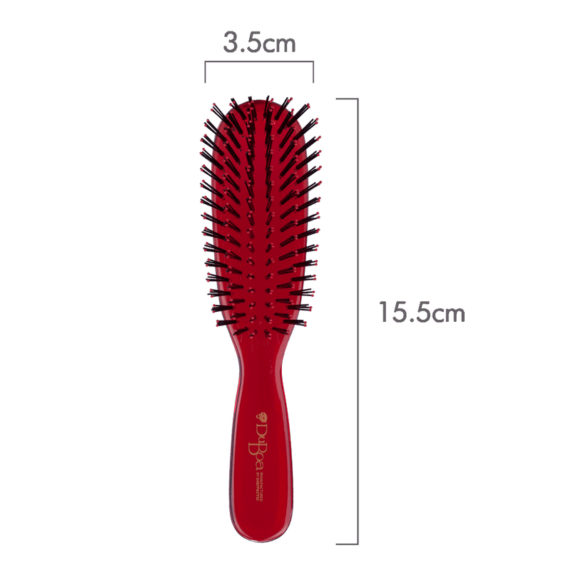 DuBoa 60 Medium Hair Brush | Red Transparent