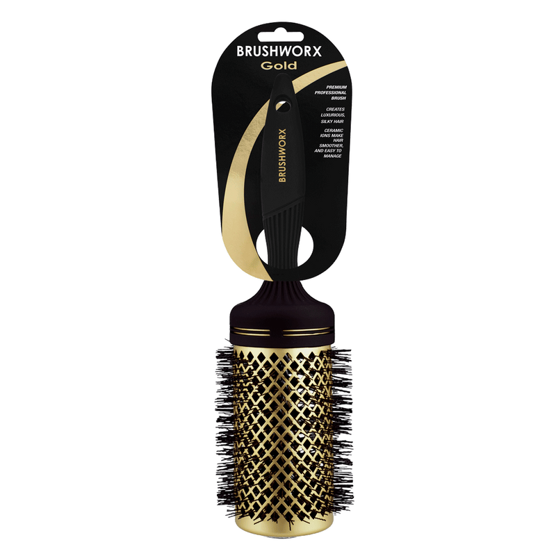 Brushworx Gold Series Hot Tube Hair Brush | X-Large 70mm