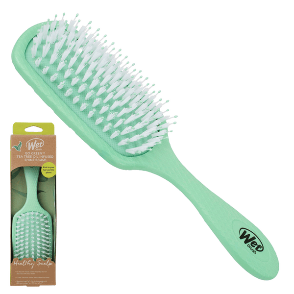Wet Brush Go Green Shine Hair Brush | Tea Tree Oil Green