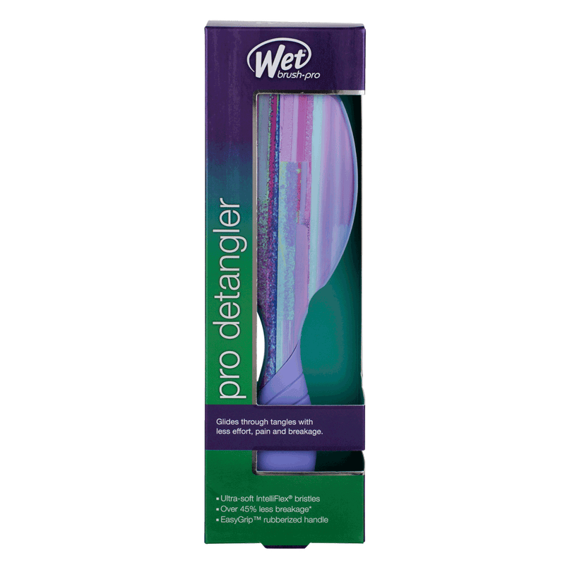 Wet Brush Pro Swift Strokes Detangler Hair Brush | Purple Streams