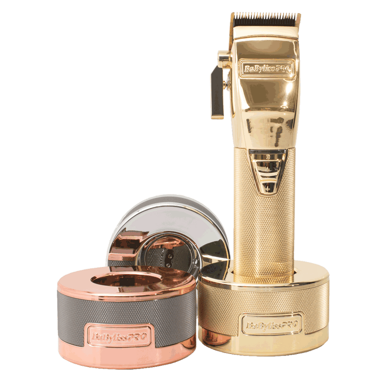 Babyliss PRO Gold, Silver and rose gold FX Hair Clipper Charging Bases