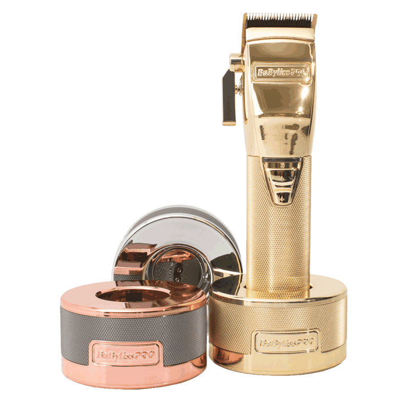 Babyliss PRO Gold, silver and rose gold FX Hair Clipper Charging Bases