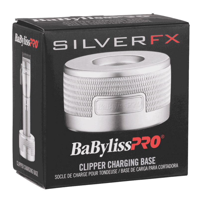Packaging of Babyliss PRO Silver FX Hair Clipper Charging Base
