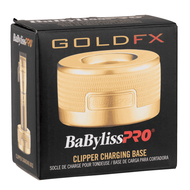 Packaging of Babyliss PRO Gold FX Hair Clipper Charging Base