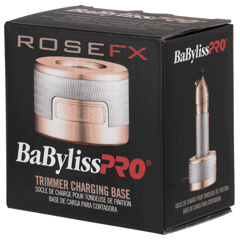 Packaging of Babyliss PRO Rose GoldFX Hair Trimmer Charging 