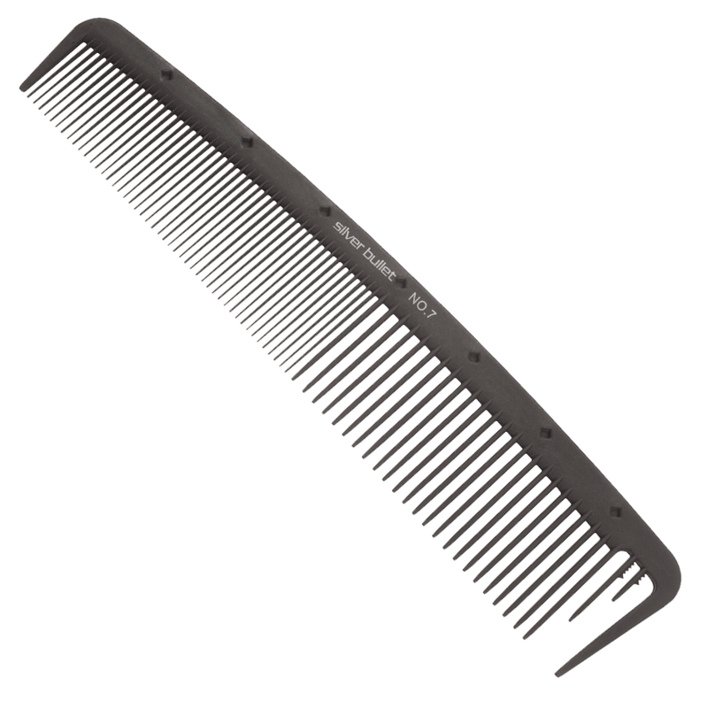 Silver Bullet Carbon Basin Hair Comb | 20.3cm | Black