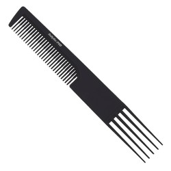 BaBylissPRO Nano Titanium Carbon Teasing Comb | Black