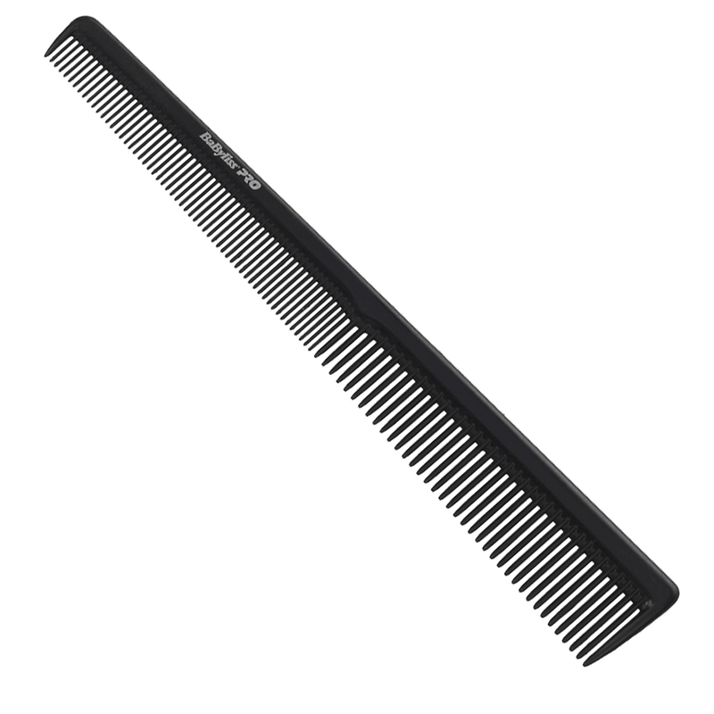BaBylissPRO Nano Titanium Carbon Barbers Comb | Black