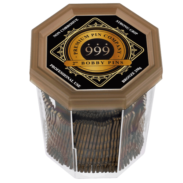 999 Premium Pin Company | 250g Bobby Pins 2″ Bronze