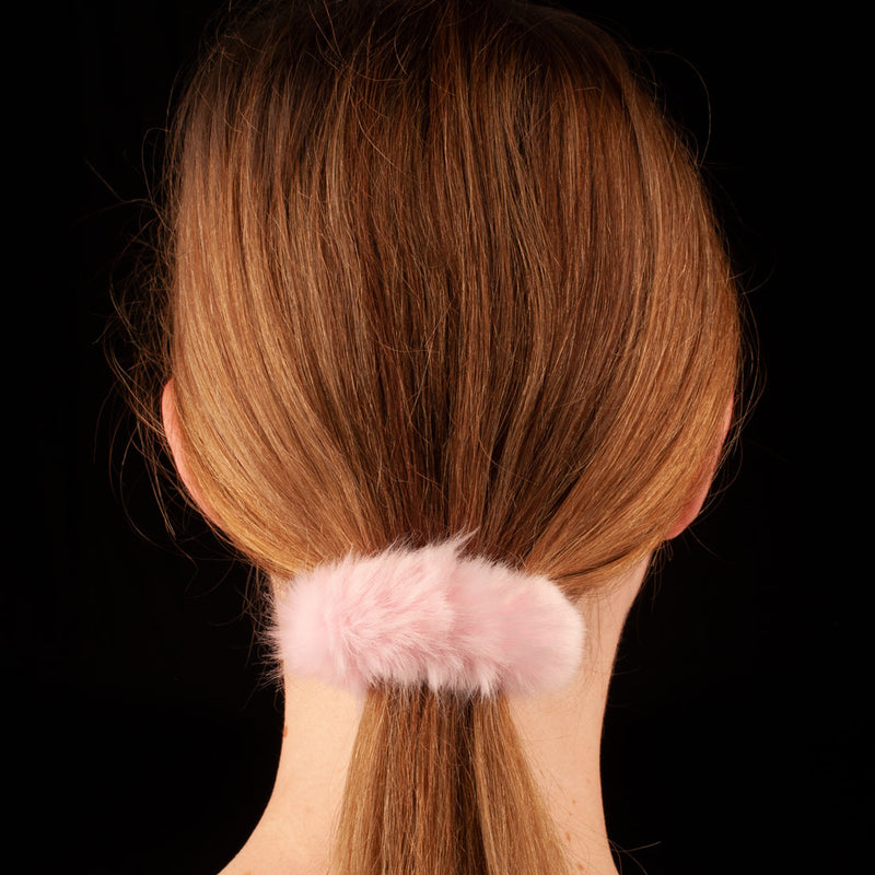 Faux Fur Scrunchie | Baby Pink