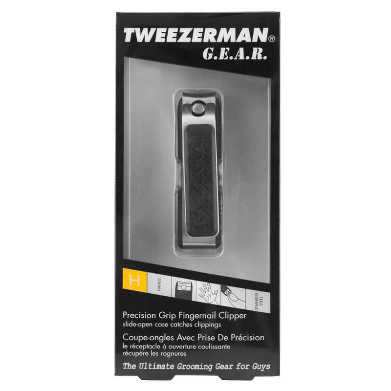 Tweezerman Gear Precision Grip Fingernail Clipper | Stainless Steel