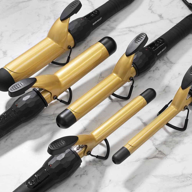 Silver Bullet Fastlane Gold Ceramic Curling Irons