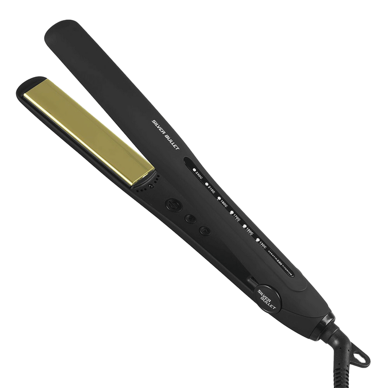 Silver Bullet Keratin 230C Titanium gold plates Hair Straightener