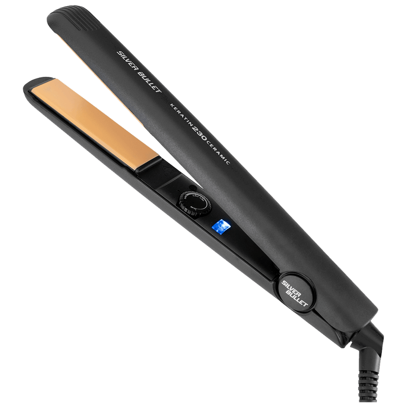 Silver Bullet Keratin 230C Ceramic Gold plates Hair Straightener