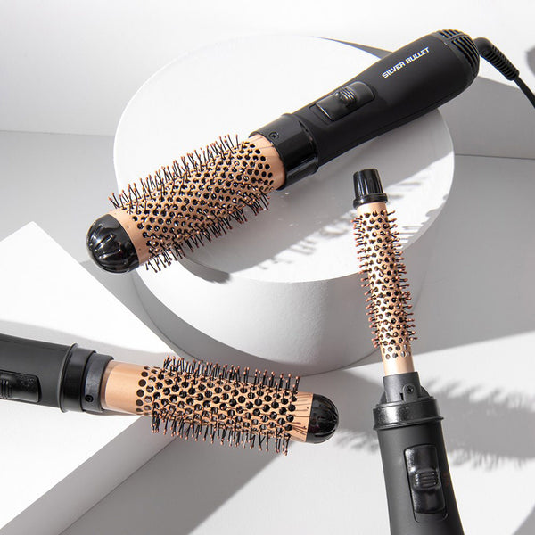 Silver Bullet Black and gold Genesis Hot Air Brushes