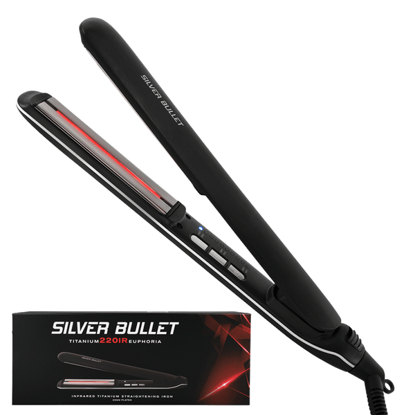 Silver Bullet Black Titanium 220 IR Euphoria Infrared Hair Straightener 