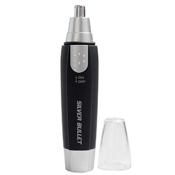 Silver Bullet Silver & Black Nose and Ear Hair Trimmer