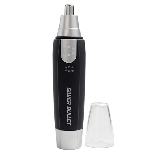 Silver Bullet Silver & Black Nose and Ear Hair Trimmer