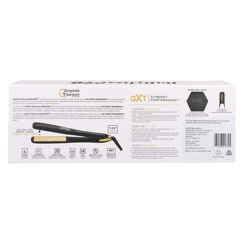 Graphite Titanium by BaBylissPRO Ionic Hair Straightener | 32mm