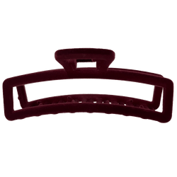 Antonia Hair Claw | Burgundy Velvet Like Soft Touch Finish