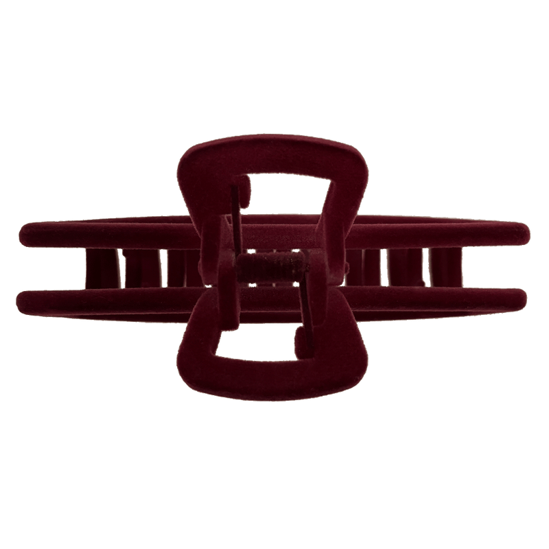 Antonia Hair Claw | Burgundy Velvet Like Soft Touch Finish