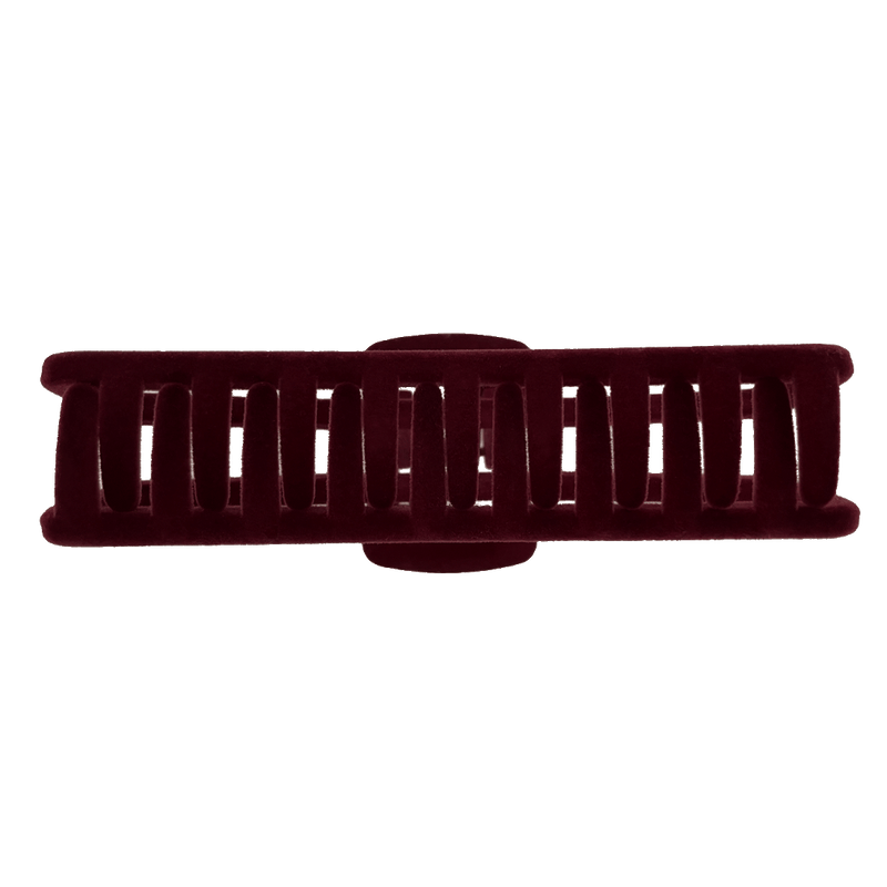 Antonia Hair Claw | Burgundy Velvet Like Soft Touch Finish