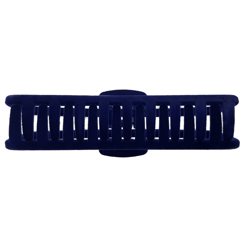 Antonia Hair Claw | Navy Velvet Like Soft Touch Finish