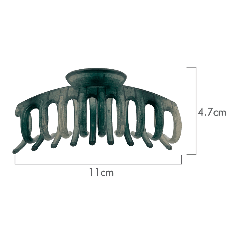 Amanda Hair Claw | Transparent Shades Of Green