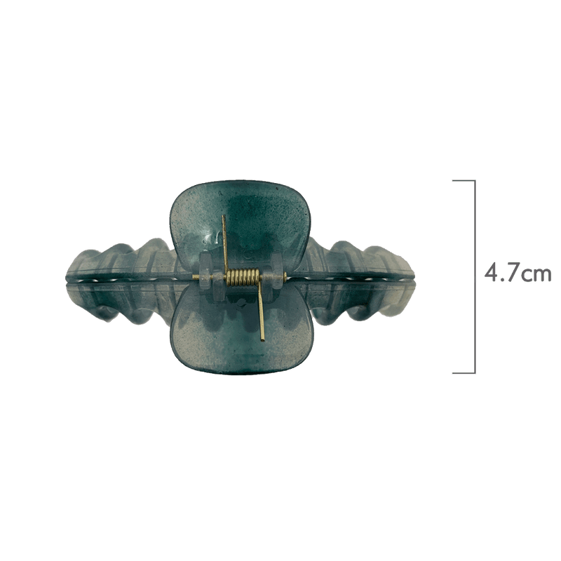Amanda Hair Claw | Transparent Shades Of Green