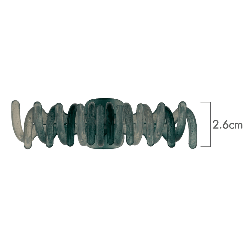 Amanda Hair Claw | Transparent Shades Of Green