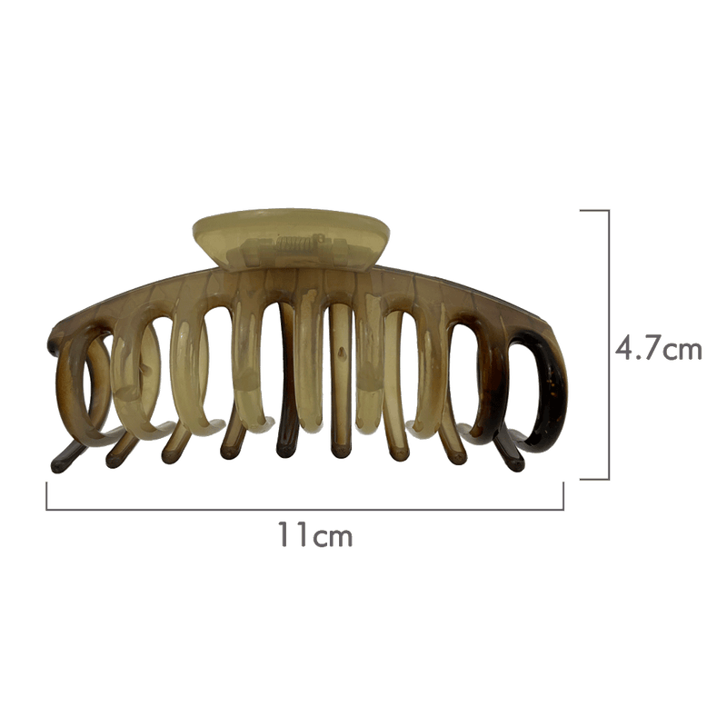Amanda Hair Claw | Transparent Shades Of Brown