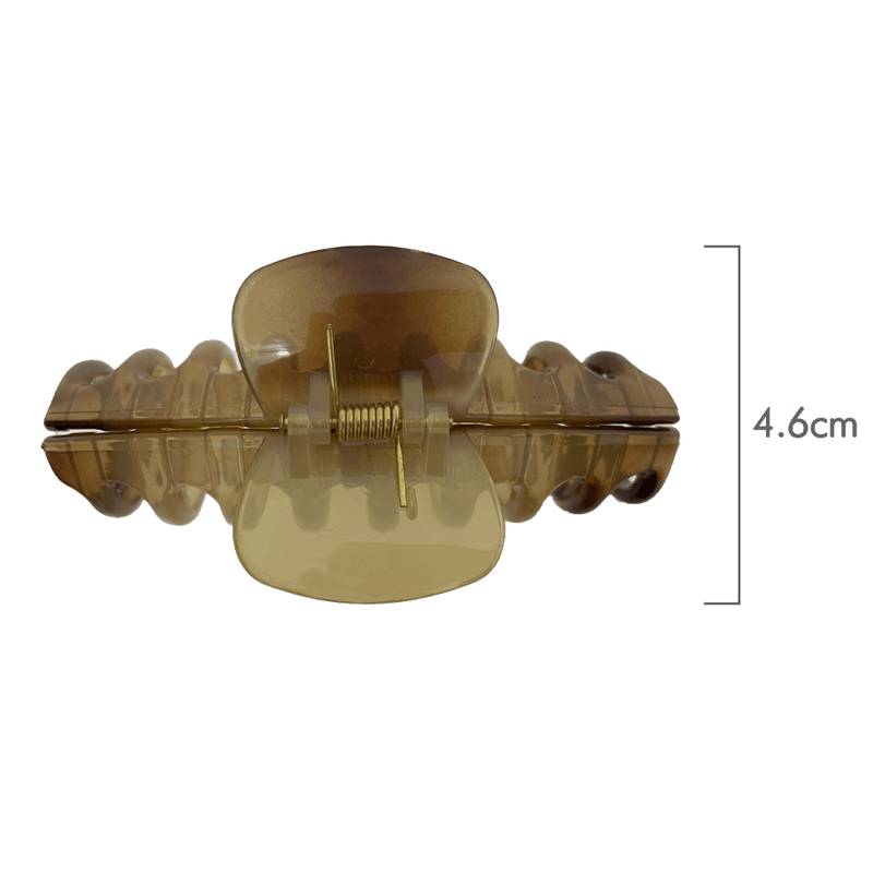 Amanda Hair Claw | Transparent Shades Of Brown