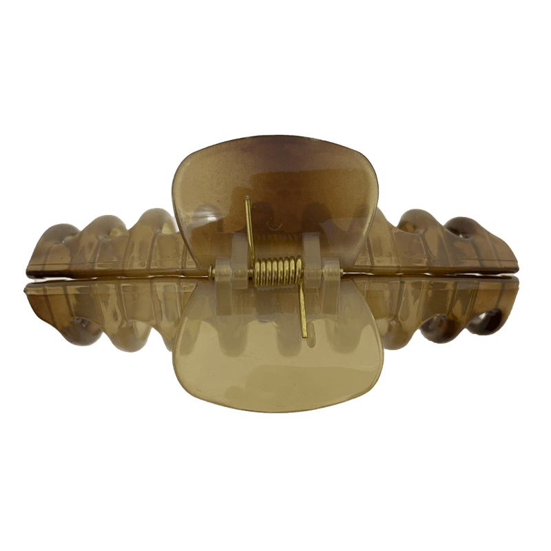 Amanda Hair Claw | Transparent Shades Of Brown