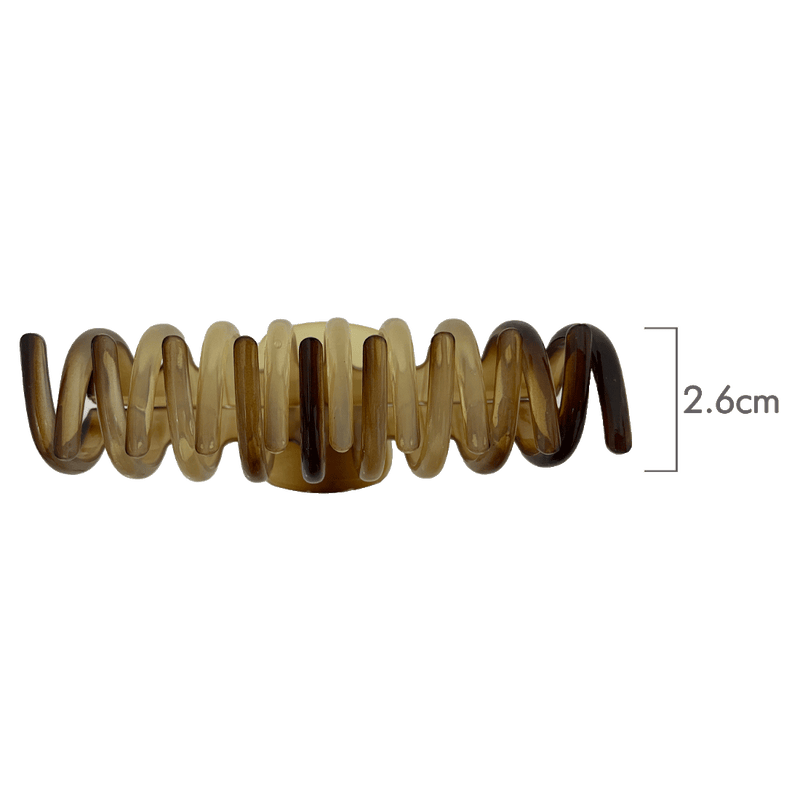 Amanda Hair Claw | Transparent Shades Of Brown