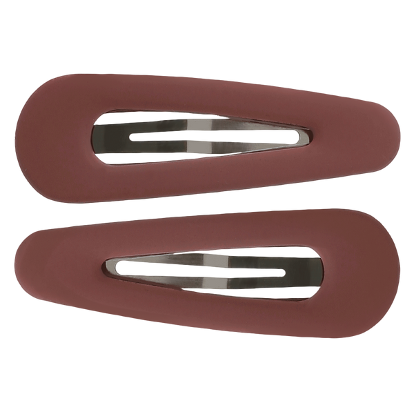 Avery Hair Clip | Matte Crimson