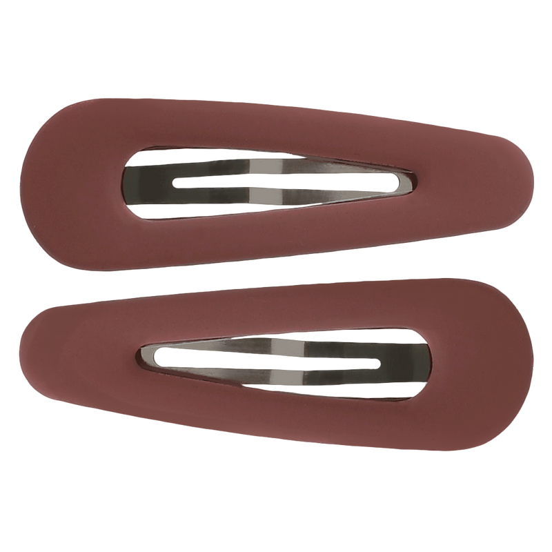 Avery Hair Clip | Matte Crimson