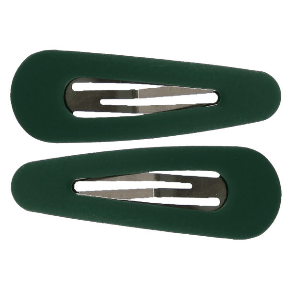 Avery Hair Clip | Matte Forest Green