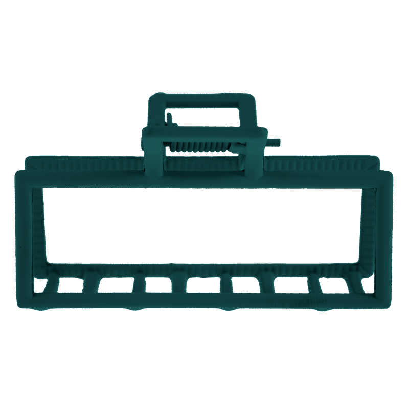 Brittany Hair Claw | Matte Peacock Green