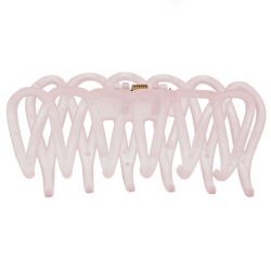 Lacey Hair Claw | Transparent Pink