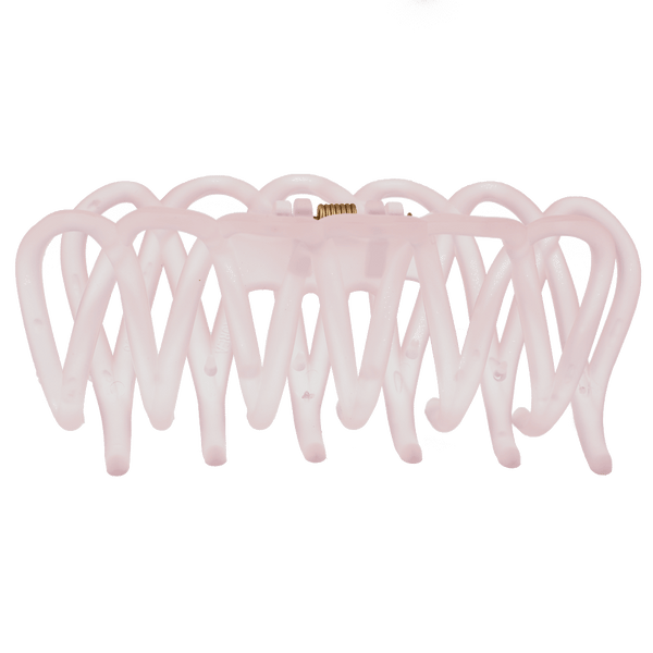 Lacey Hair Claw | Transparent Pink