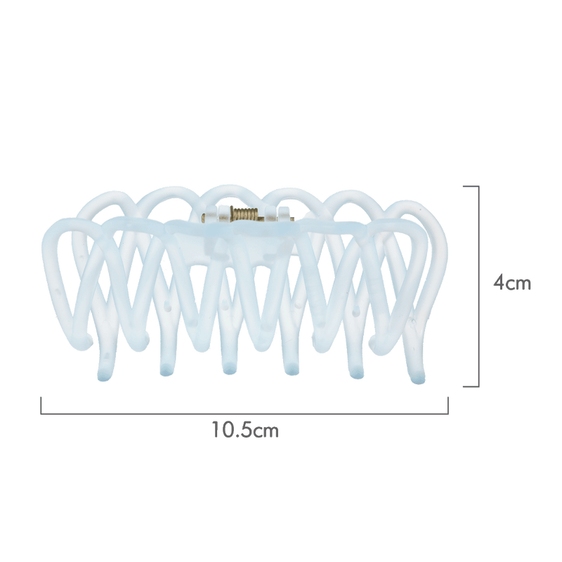 Lacey Hair Claw | Transparent Blue
