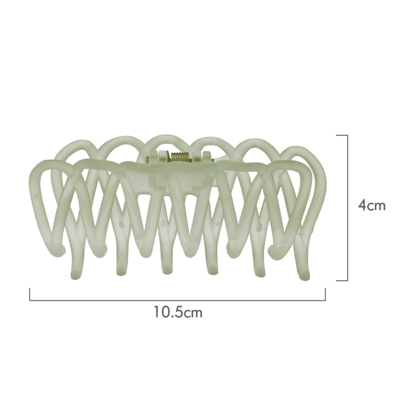 Lacey Hair Claw | Transparent Green