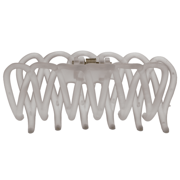 Lacey Hair Claw | Transparent Smoke