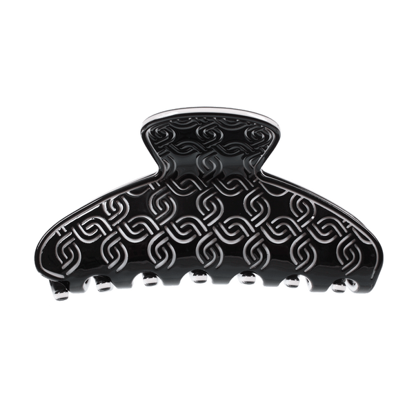 Annabelle Hair Claw | Black Patterned