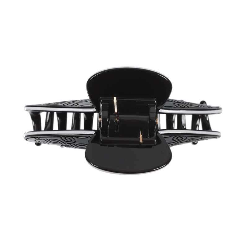 Annabelle Hair Claw | Black Patterned