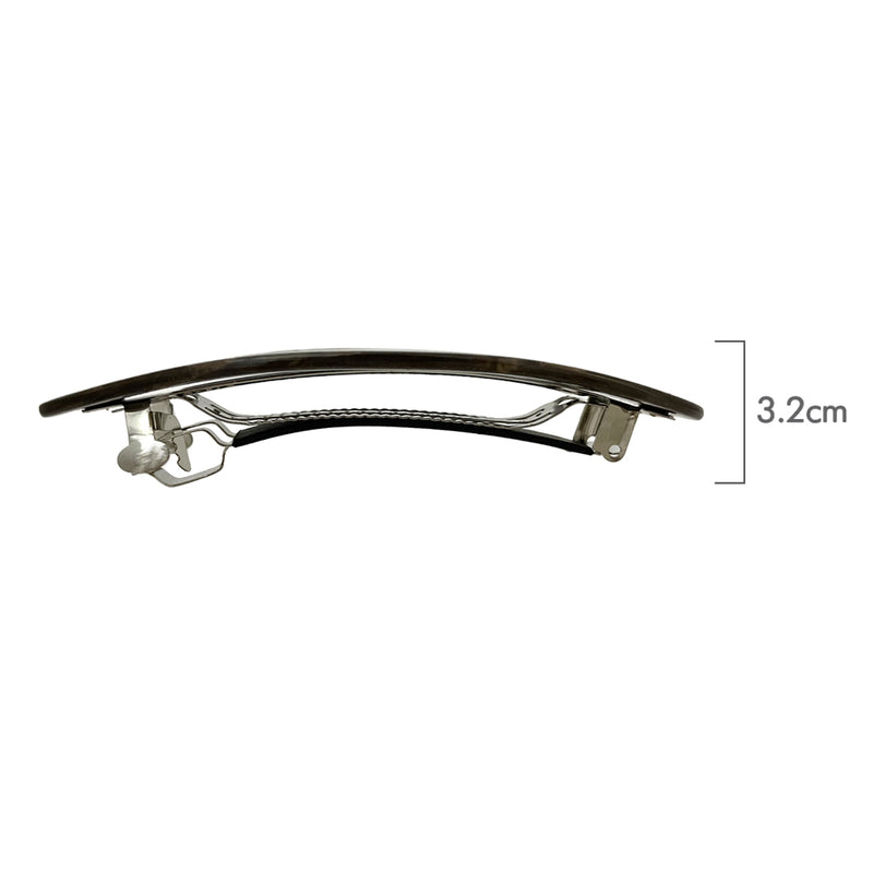 Eloise Hair Clip | Marbled Black
