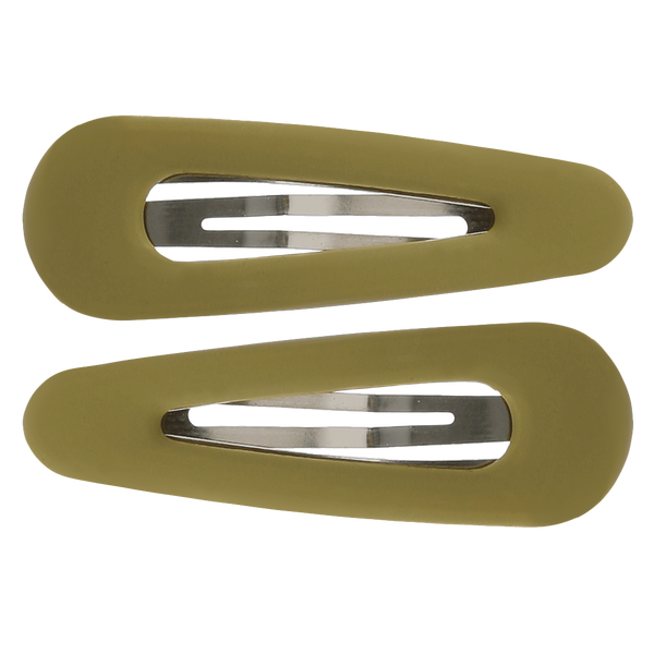 Avery Hair Clip | Matte Olive