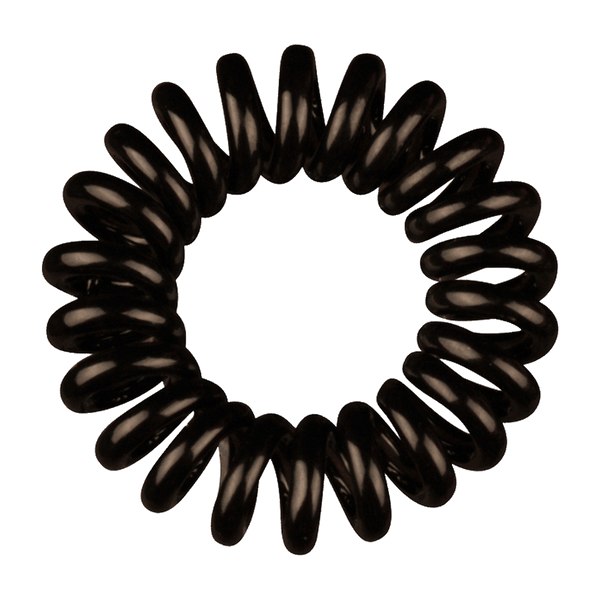 Snagless Phone Cord Hair Tie | Set of 3 Black