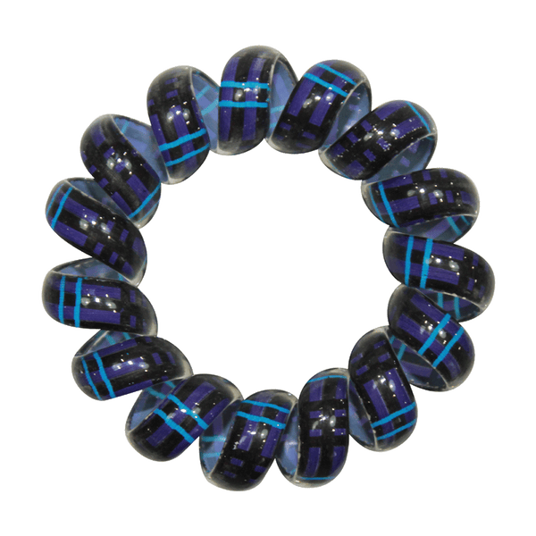 Phone Cord Hair Tie  |  Set of 3 Purple|Baby Blue|Black