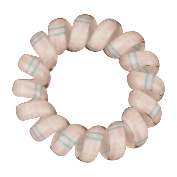 Phone Cord Hair Tie  |  Set of 3 Baby Pink|White|Baby Blue